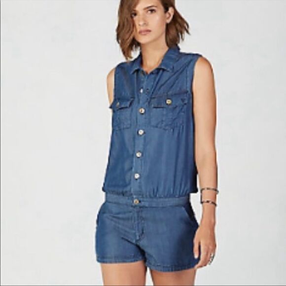 TRUE Religion Sleeveless Tencel Romper Size Small - Picture 1 of 13